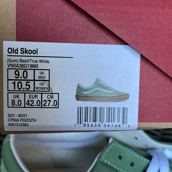Vans Old Skool Gum Basil/True White MENS - Picture 16 of 16